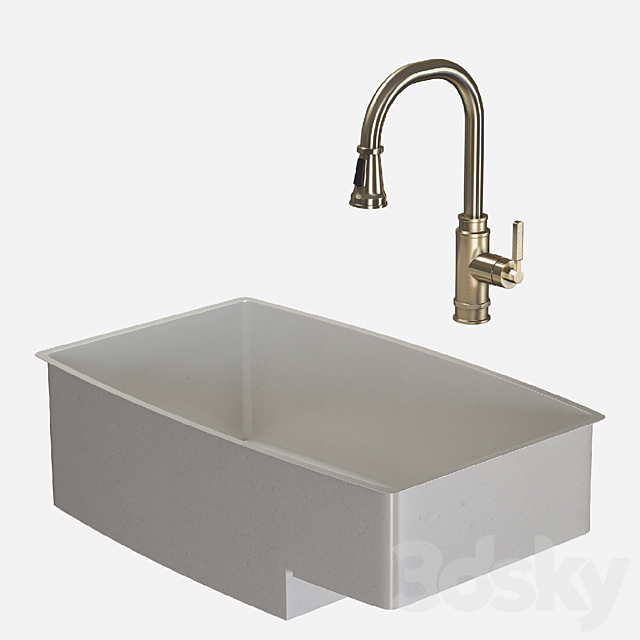 Performa Sink with Faucet 3ds Max - thumbnail 2