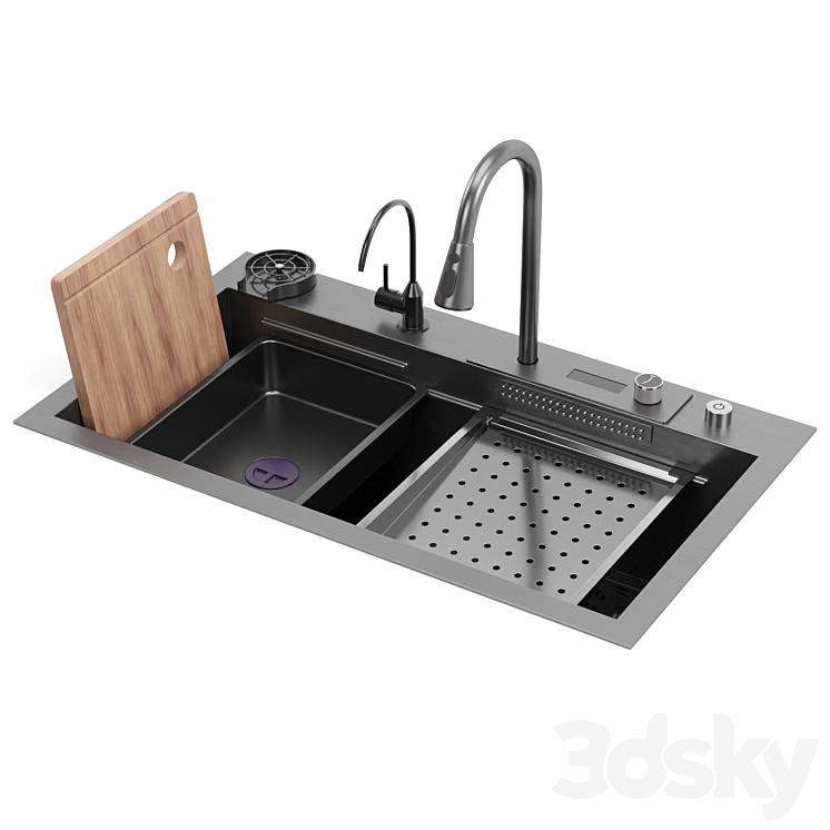RIBANEDY kitchen sink 3DS Max Model - thumbnail 1