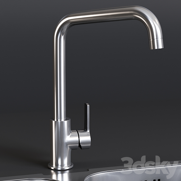 Sink Alba Mixer Smeg 3DS Max - thumbnail 2