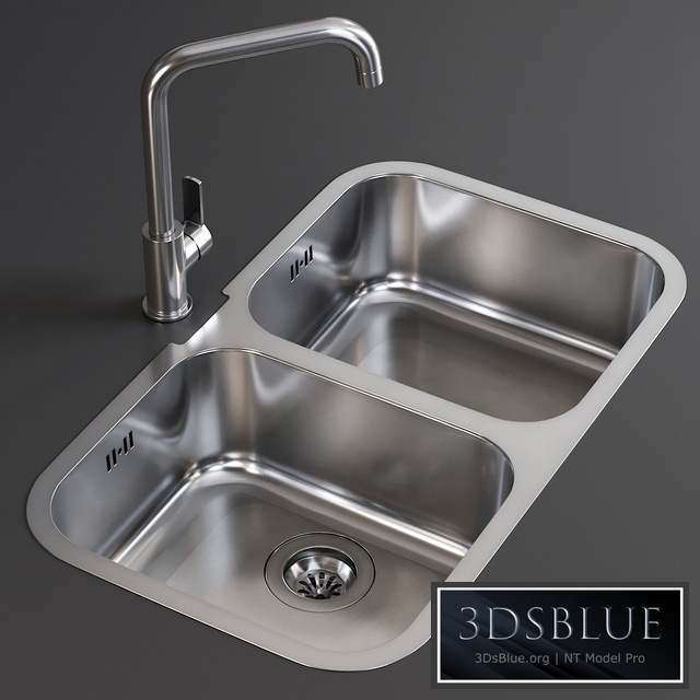 Sink Alba Mixer Smeg 3DS Max - thumbnail 3