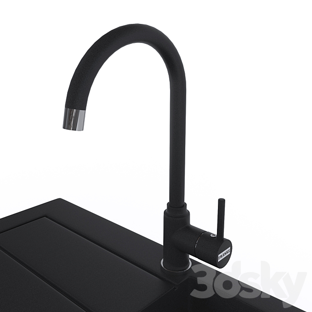 Sink and faucet Franke 3ds Max - thumbnail 2