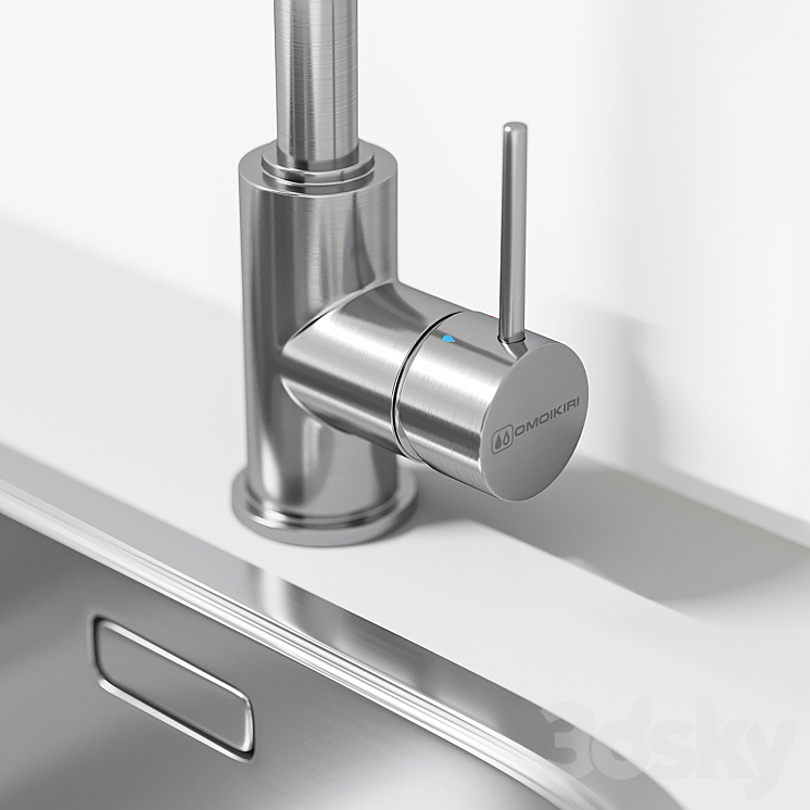 sink and mixer Omoikiri 1 3DS Max Model - thumbnail 2