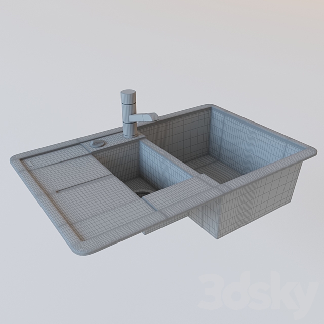 Sink Blanco metra 6s compact 3DSMax File - thumbnail 2