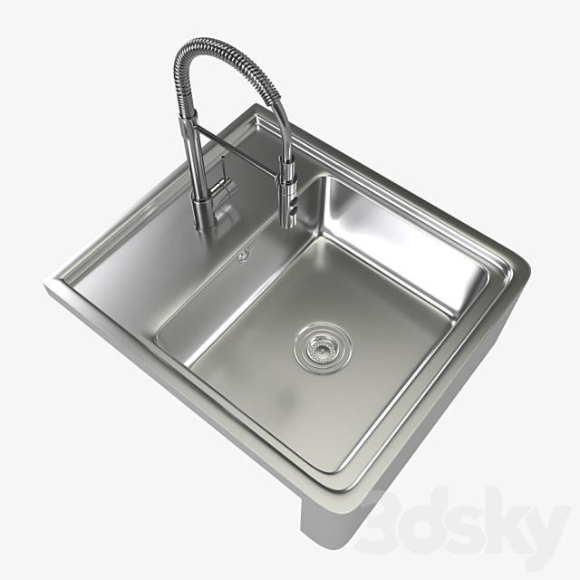 Sink Bredshon Wimmern mixer 3ds Max - thumbnail 2