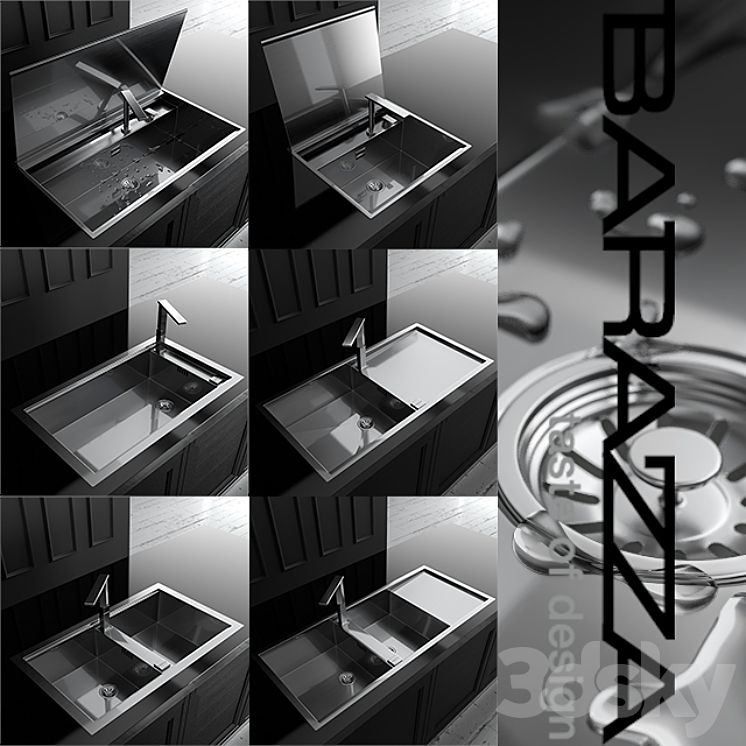 Sink by Barazza – Collection LAB 3DS Max Model - thumbnail 2