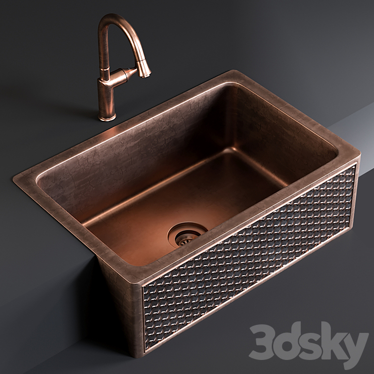 Sink Farmhouse Mixer Pieta 3DS Max - thumbnail 1