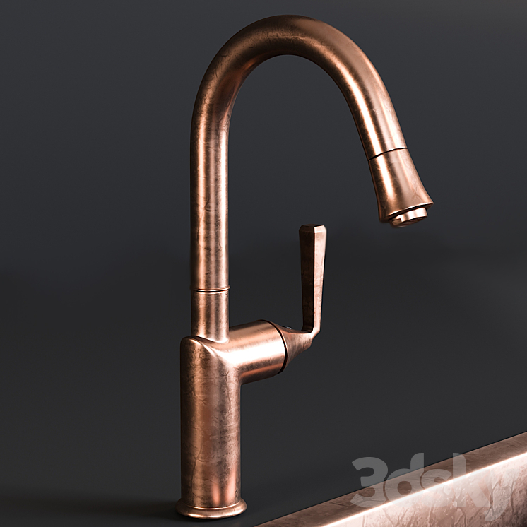 Sink Farmhouse Mixer Pieta 3DS Max - thumbnail 2