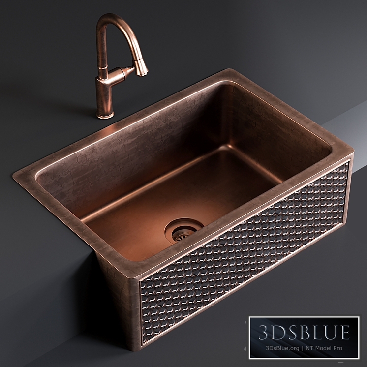 Sink Farmhouse Mixer Pieta 3DS Max - thumbnail 3