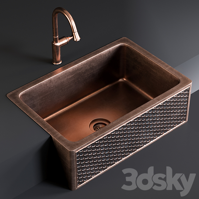 Sink Farmhouse Mixer Pieta 3DSMax File - thumbnail 1