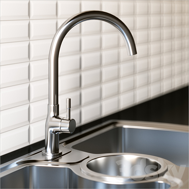 Sink Faucet Oulin OL-321 3DS Max Model - thumbnail 2