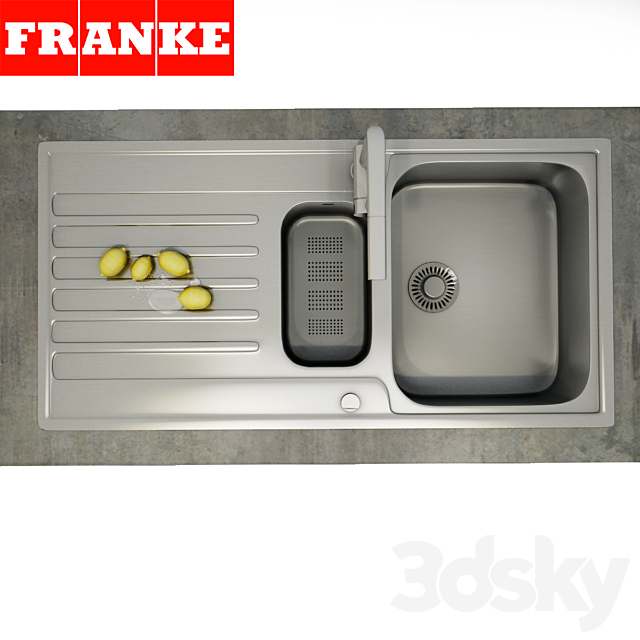 Sink Franke Argos 3DS Max Model - thumbnail 3