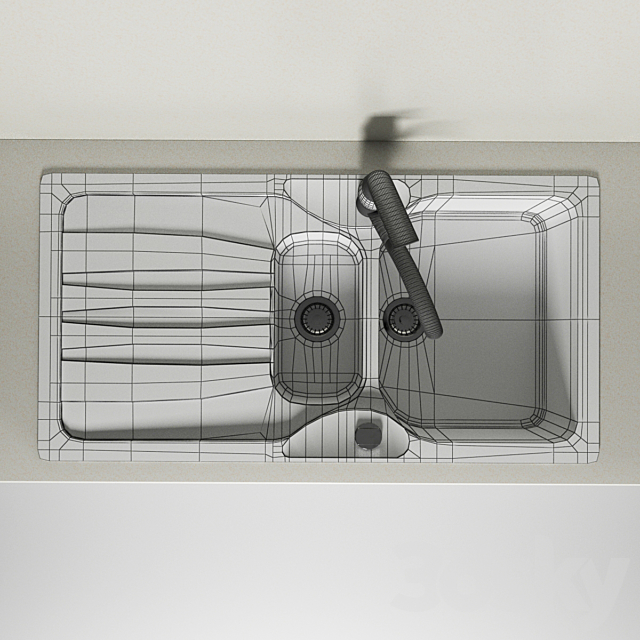 Sink Franke Calypso – COG 651 3DS Max Model - thumbnail 3