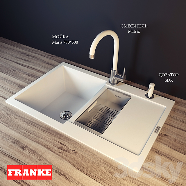 Sink FRANKE Maris 3DSMax File - thumbnail 1