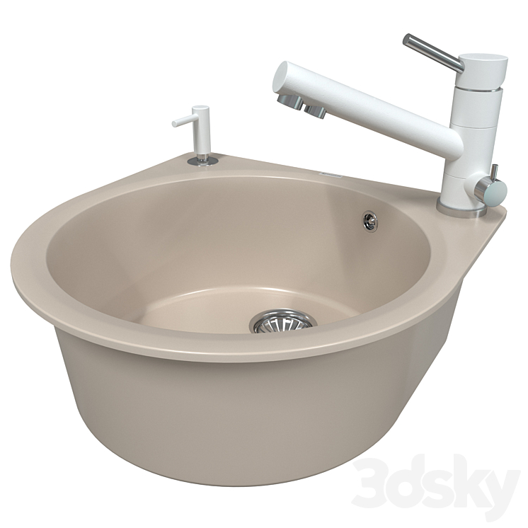 Sink OMOIKIRI AKEGATA 51 SA 3DS Max Model - thumbnail 1