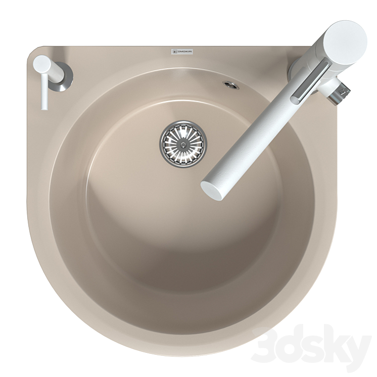 Sink OMOIKIRI AKEGATA 51 SA 3DS Max Model - thumbnail 2