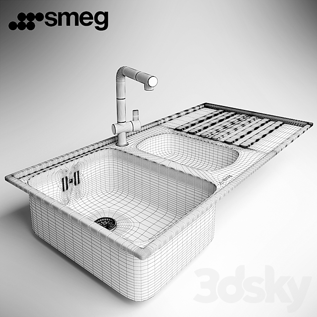 Sink Smeg LM102D 3DSMax File - thumbnail 2