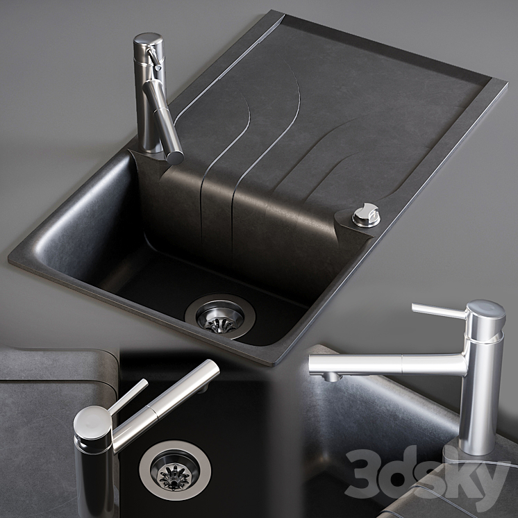 Sink Smeg Mixer Concetto 3DS Max - thumbnail 1