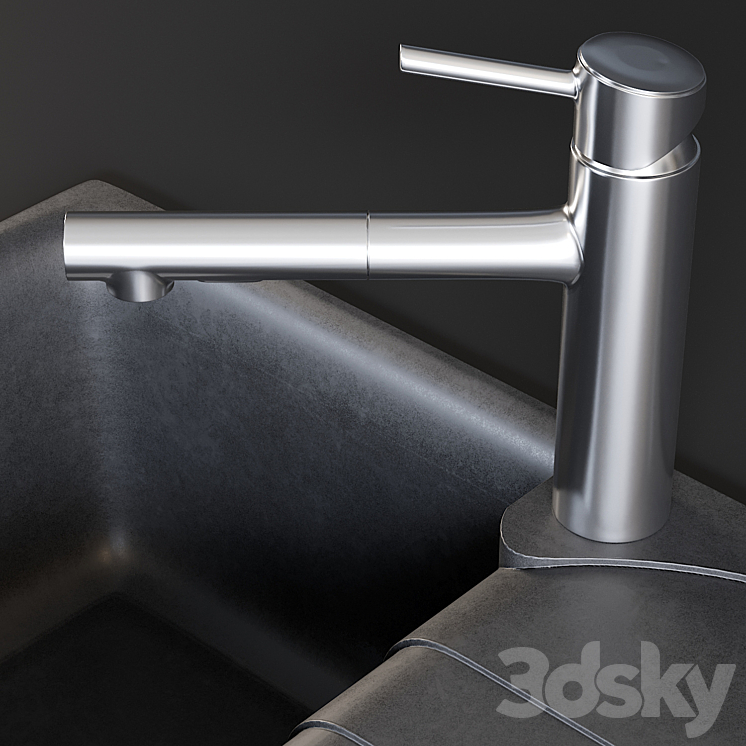 Sink Smeg Mixer Concetto 3DS Max - thumbnail 2