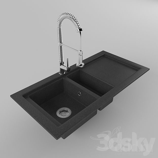 sink & tap 3DSMax File - thumbnail 1