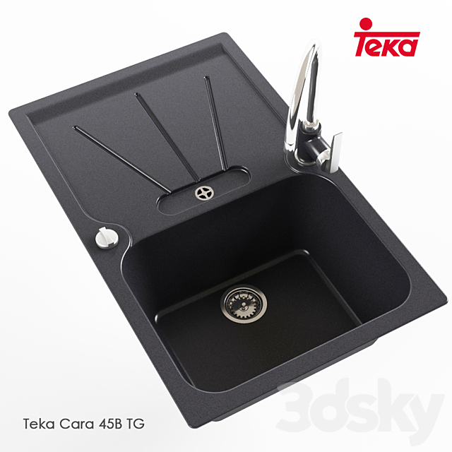 Sink Teka Cara 45B TG 3DS Max Model - thumbnail 2