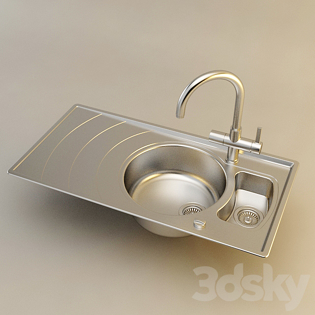 Sink Teka Zeno 60 B 3DSMax File - thumbnail 1