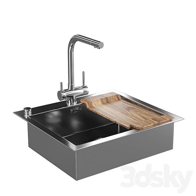 Sink with mixer 3DSMax File - thumbnail 2