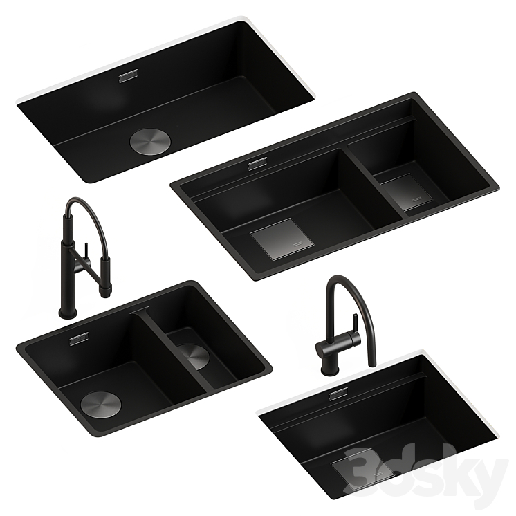 Sinks and faucets Franke 3DS Max Model - thumbnail 1