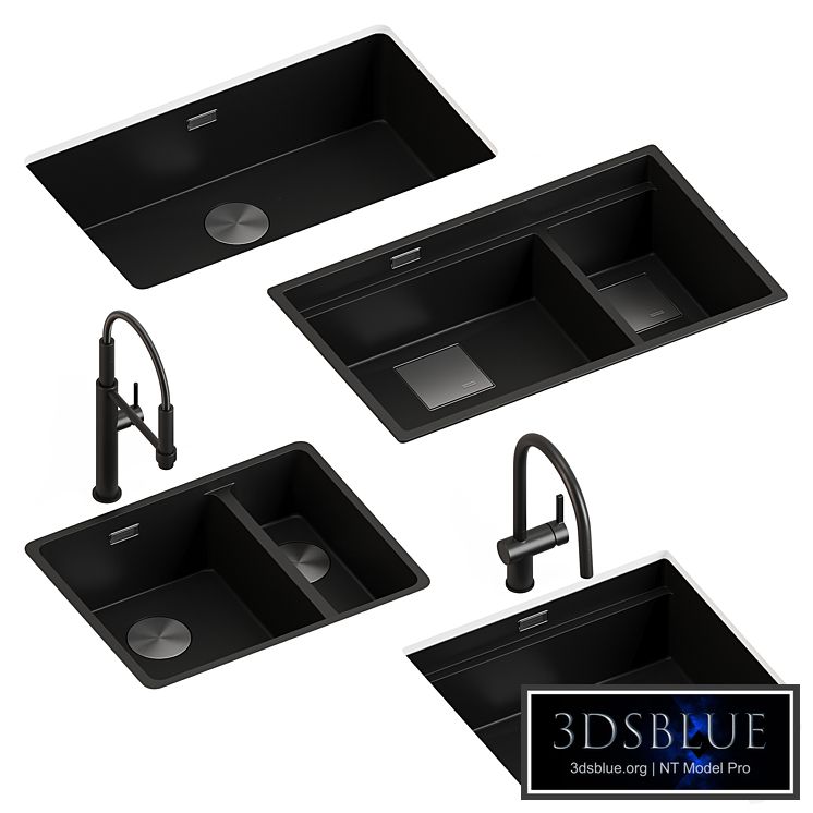 Sinks and faucets Franke 3DS Max - thumbnail 3