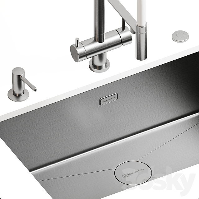 Sinks and faucets Omoikiri 3DS Max Model - thumbnail 4