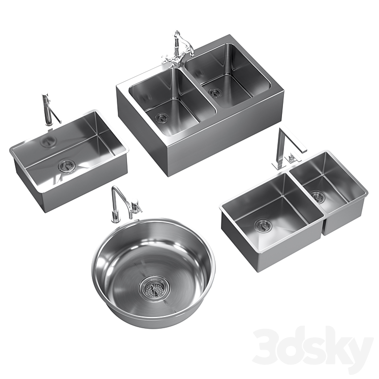 Sinks nad Mixers 1 3DS Max - thumbnail 1