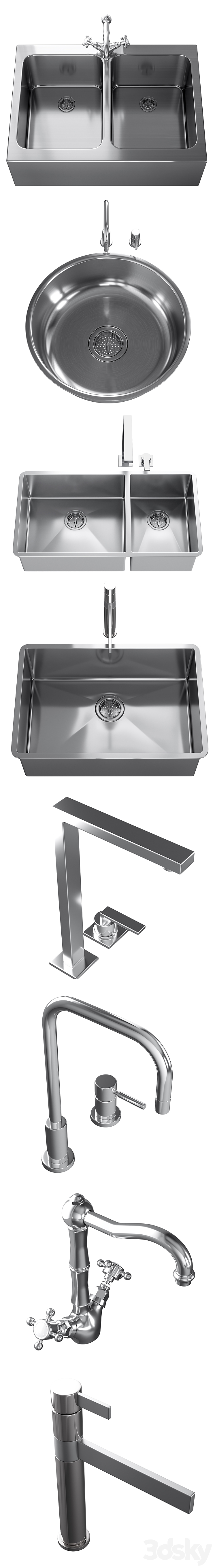 Sinks nad Mixers 1 3DS Max - thumbnail 2