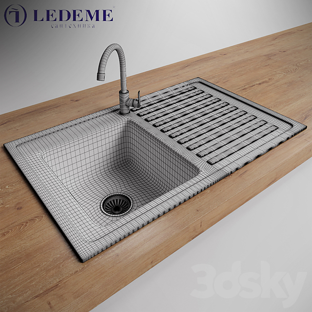 Wash Ledeme L98050-L 3DS Max Model - thumbnail 2