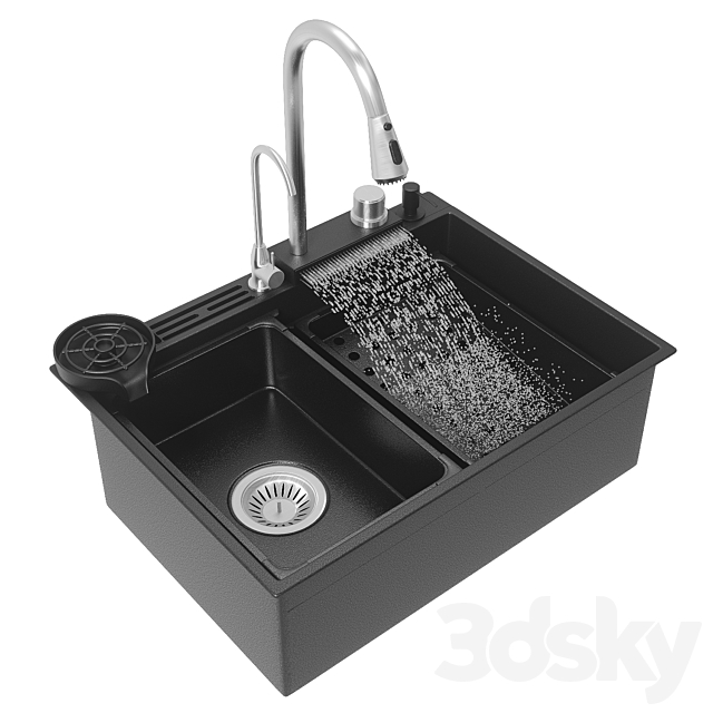 WULIAN multifunctional washbasin 3ds Max - thumbnail 1