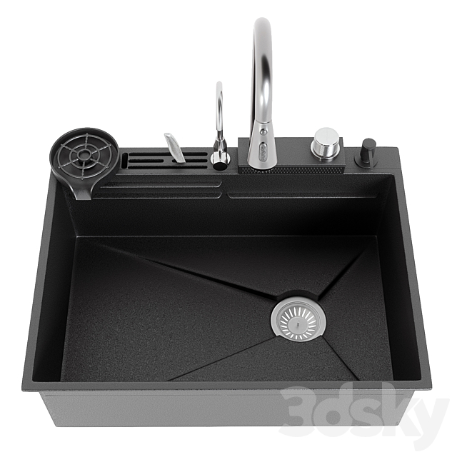 WULIAN multifunctional washbasin 3ds Max - thumbnail 2