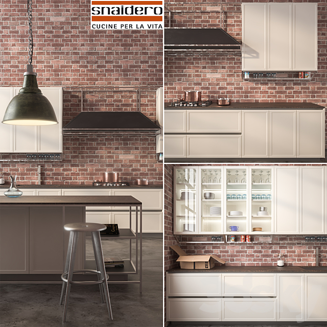 Snaidero Frame kitchen 3DSMax File - thumbnail 2