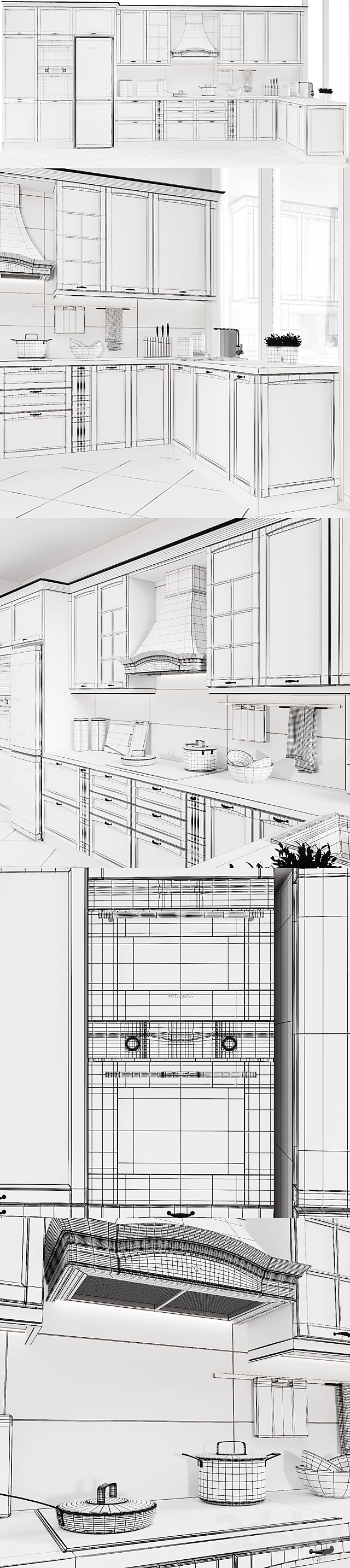 Stylish Kitchens Lily 3DSMax File - thumbnail 3