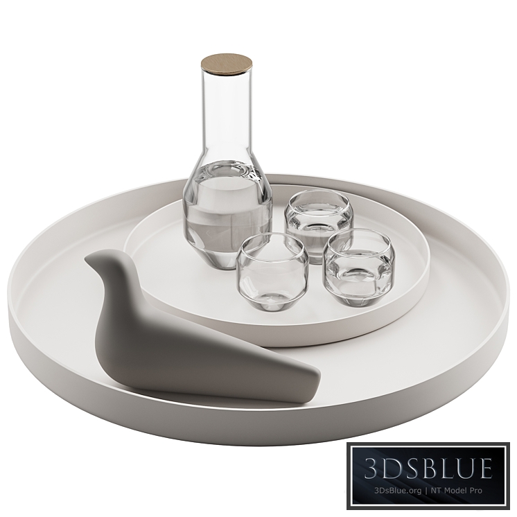 061_Kitchen decor set DISHES atipico angolo carafe set 01 3DS Max - thumbnail 3