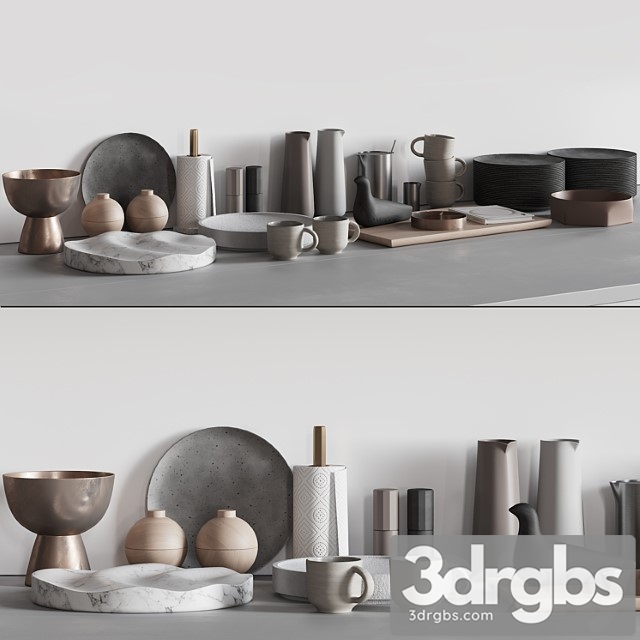 068 Kitchen decor set accessories 03 - thumbnail 1