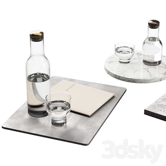 136 dishes decor set 09 MENU Bottle Carafe by Norm P01 3DSMax File - thumbnail 6