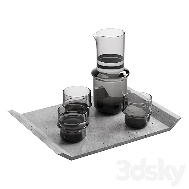 271 dishes decor set 13 NM& Unda by Design House Stockholm 3DS Max Model - thumbnail 5