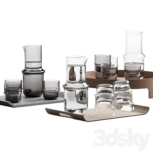 271 dishes decor set 13 NM& Unda by Design House Stockholm 3DS Max Model - thumbnail 6