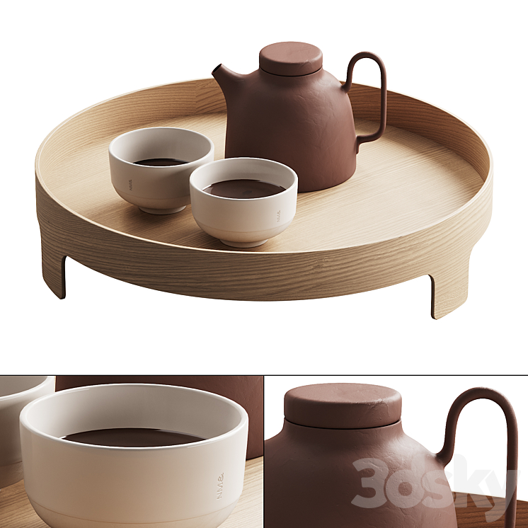 404 dishes decor set 16 tea kit by Design House Stockholm 01 3DS Max Model - thumbnail 1