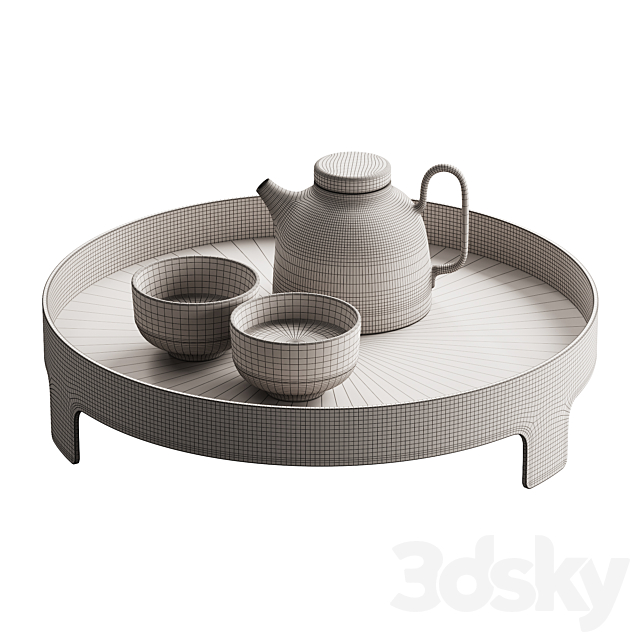 404 dishes decor set 16 tea kit by Design House Stockholm 01 3DS Max Model - thumbnail 7