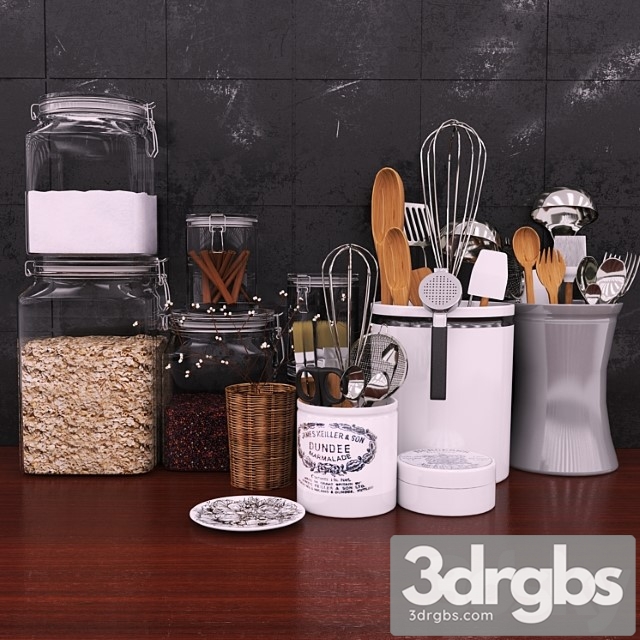 Accessories For Kitchen and Restaurant 5 3dsmax Download - thumbnail 1