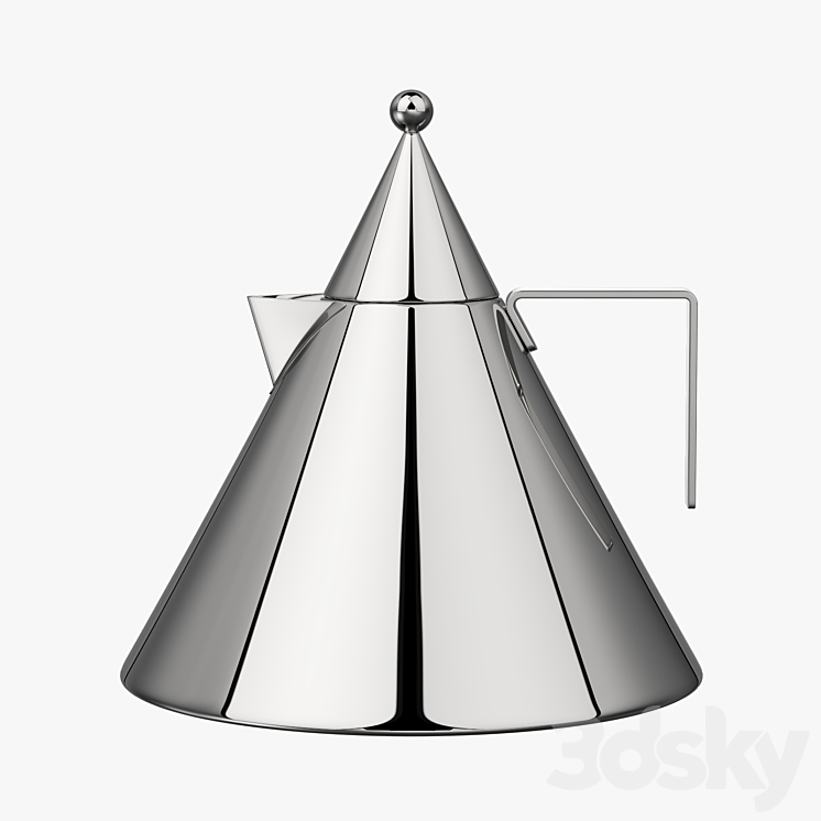 Aldo Rossi Kettle Il conico 3DS Max - thumbnail 1