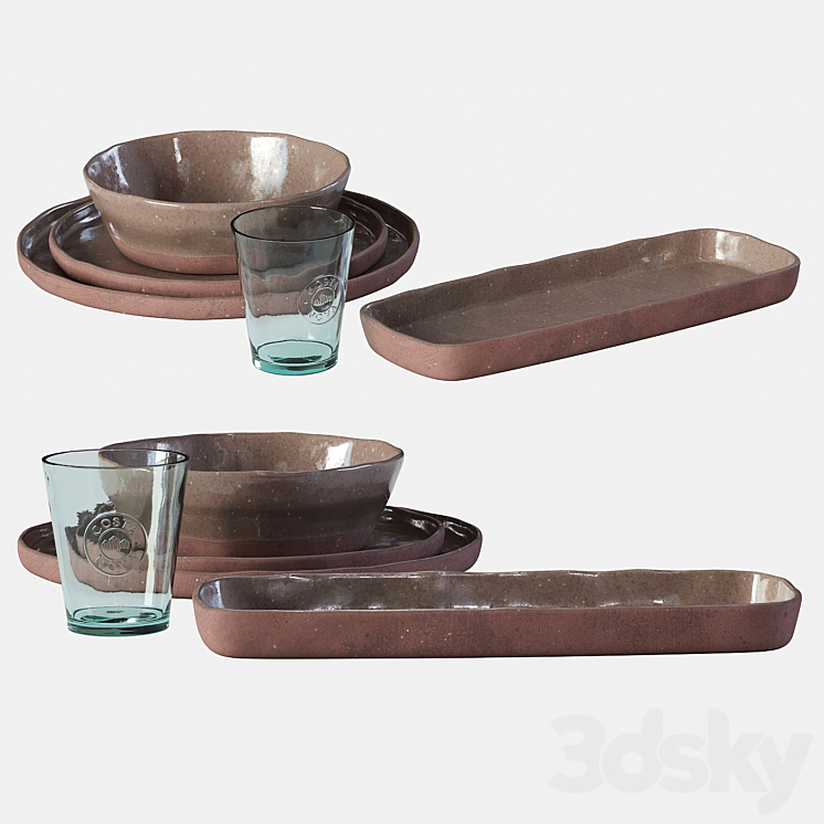 Argila plates set 3DS Max - thumbnail 1