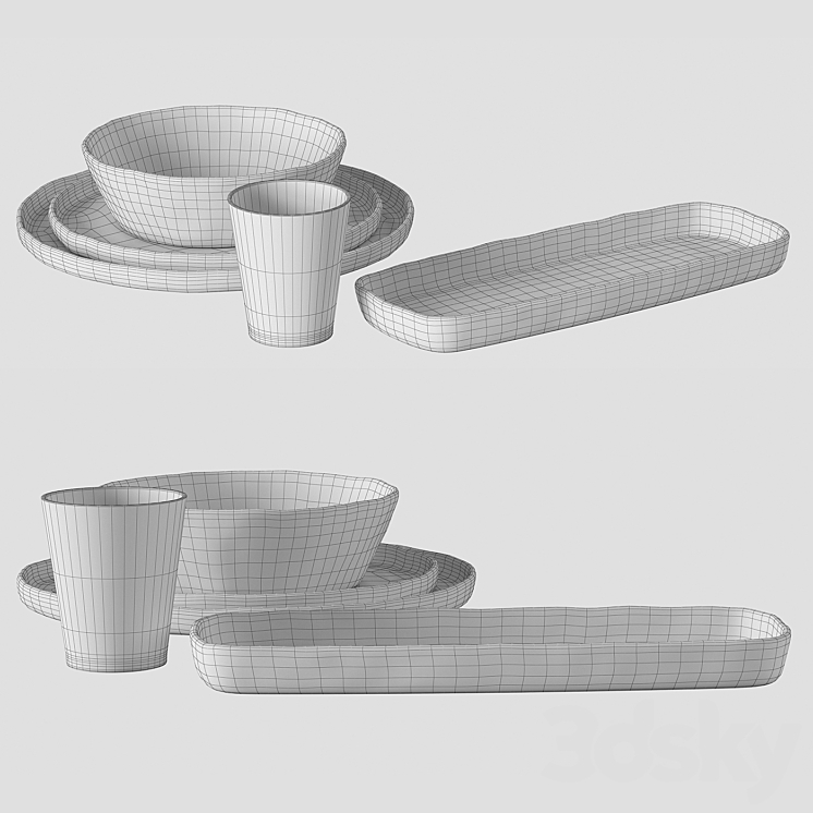 Argila plates set 3DS Max - thumbnail 2