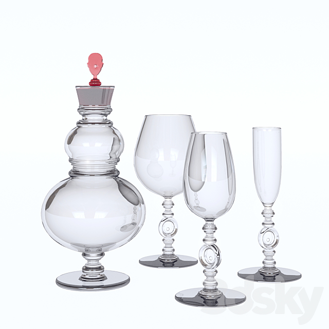 Baccarat L’Ivresse des Bois Carafe Bouchon 3DSMax File - thumbnail 1