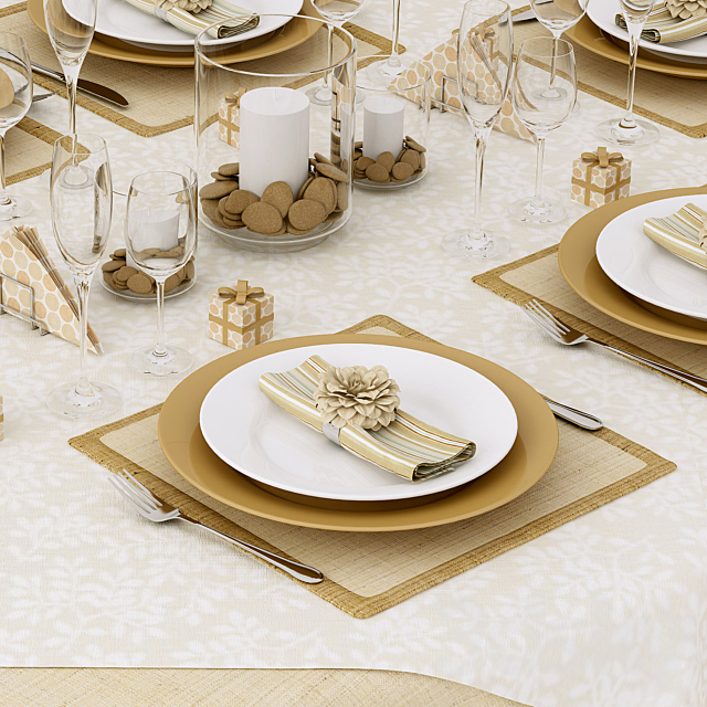 Beige serving 3DSMax File - thumbnail 2