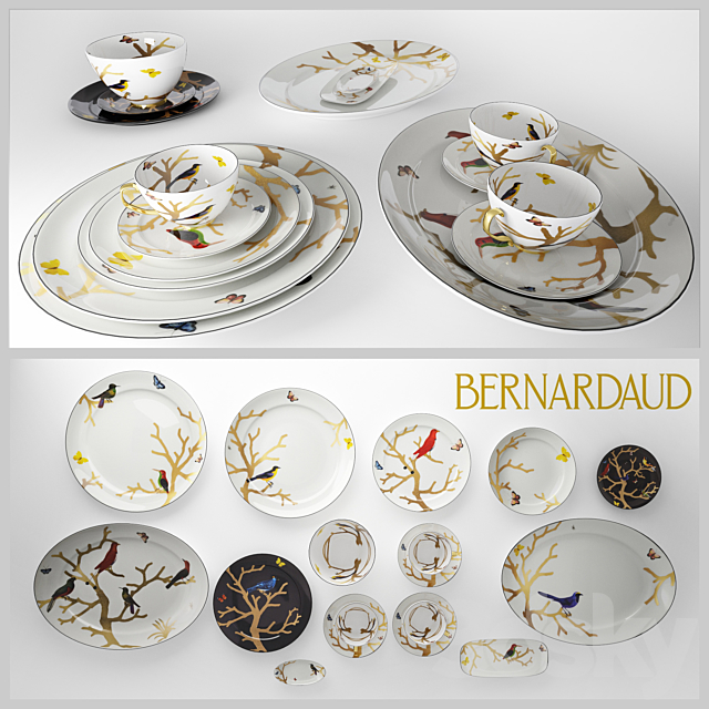 Bernardaud \\ AUX OISEAUX 3DSMax File - thumbnail 1